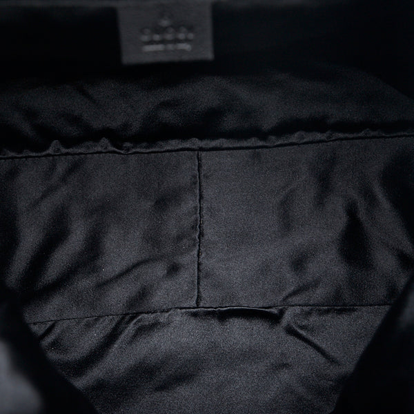 グッチ シェリーライン メタル バンブー ハンドバッグ ワンショルダーバッグ  128989 ブラック イエロー レザー レディース GUCCI 【中古】