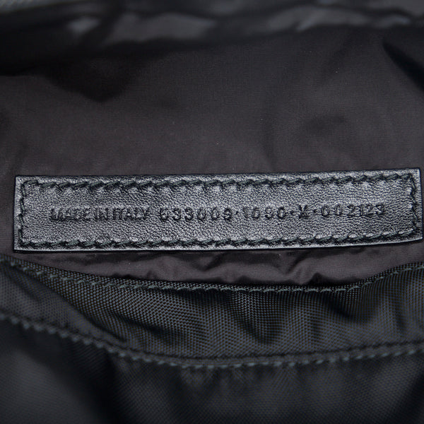 バレンシアガ ホイール ウエストバッグ ボディバッグ 533009 ブラック ネイビー ナイロン レディース BALENCIAGA 【中古】