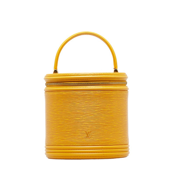 ルイ ヴィトン エピ カンヌ バニティバッグ ハンドバッグ M48039  タッシリイエロー レザー レディース LOUIS VUITTON 【中古】