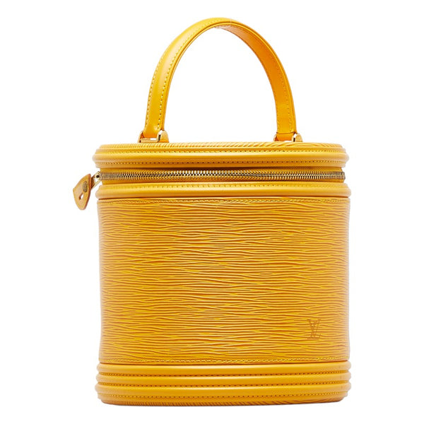 ルイ ヴィトン エピ カンヌ バニティバッグ ハンドバッグ M48039  タッシリイエロー レザー レディース LOUIS VUITTON 【中古】