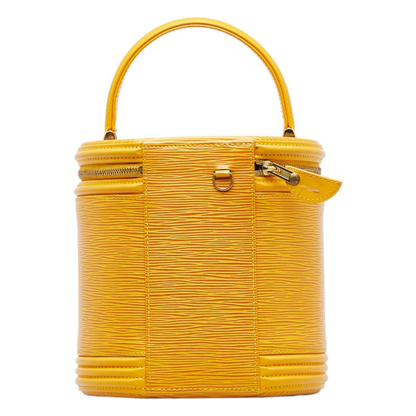 ルイ ヴィトン エピ カンヌ バニティバッグ ハンドバッグ M48039  タッシリイエロー レザー レディース LOUIS VUITTON 【中古】