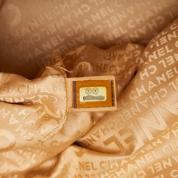 シャネル チョコバー ココマーク シルバー金具 ハンドバッグ ショルダーバッグ ベージュ キャビアスキン レディース CHANEL 【中古】