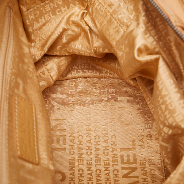 シャネル チョコバー ココマーク シルバー金具 ハンドバッグ ショルダーバッグ ベージュ キャビアスキン レディース CHANEL 【中古】