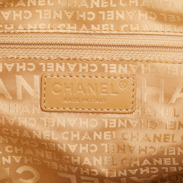 シャネル チョコバー ココマーク シルバー金具 ハンドバッグ ショルダーバッグ ベージュ キャビアスキン レディース CHANEL 【中古】