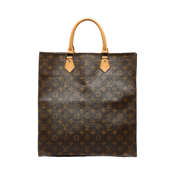 ルイ ヴィトン モノグラム サックプラ  ハンドバッグ トートバッグ M51140 ブラウン PVC レザー レディース LOUIS VUITTON 【中古】