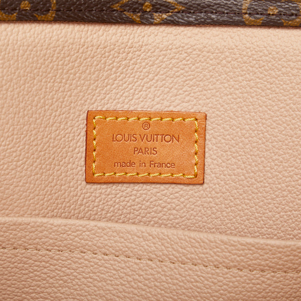 ルイ ヴィトン モノグラム サックプラ  ハンドバッグ トートバッグ M51140 ブラウン PVC レザー レディース LOUIS VUITTON 【中古】