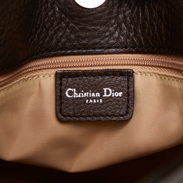 ディオール トロッター ストリートシック ハンドバッグ トートバッグ ベージュ ブラウン キャンバス レザー レディース Dior 【中古】