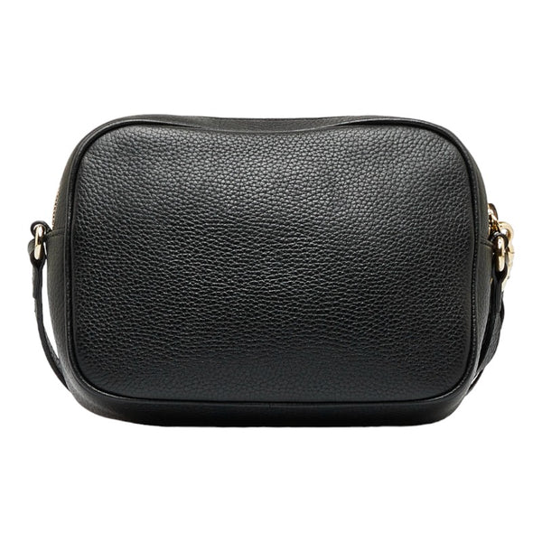 グッチ ソーホー インターロッキングG タッセル スモールディスコバッグ 斜め掛け ショルダーバッグ  308364 ブラック レザー レディース GUCCI 【中古】