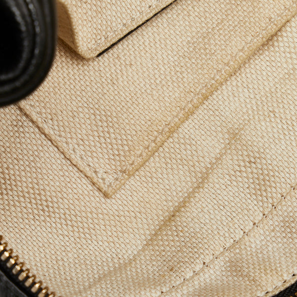 グッチ ソーホー インターロッキングG タッセル スモールディスコバッグ 斜め掛け ショルダーバッグ  308364 ブラック レザー レディース GUCCI 【中古】