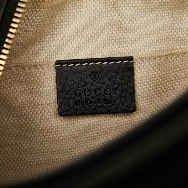 グッチ ソーホー インターロッキングG タッセル スモールディスコバッグ 斜め掛け ショルダーバッグ  308364 ブラック レザー レディース GUCCI 【中古】