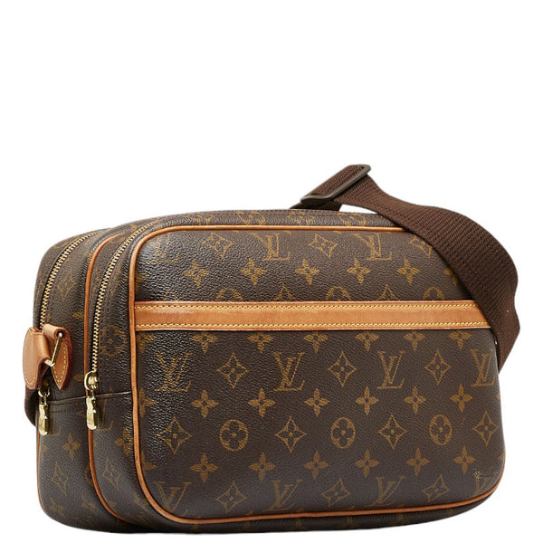 ルイ ヴィトン モノグラム  リポーターPM 斜め掛け ショルダーバッグ  M45254 ブラウン PVC レザー レディース LOUIS VUITTON 【中古】