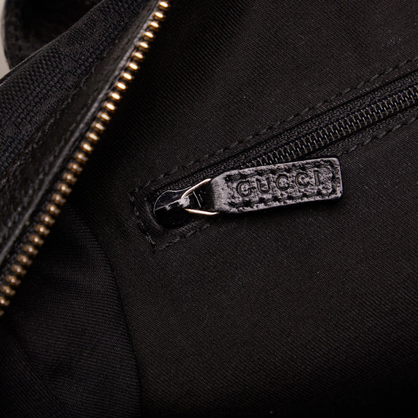 グッチ GGキャンバス プリンシー シェリーライン ハンドバック ショルダーバッグ 161720 ブラック キャンバス レザー レディース GUCCI 【中古】