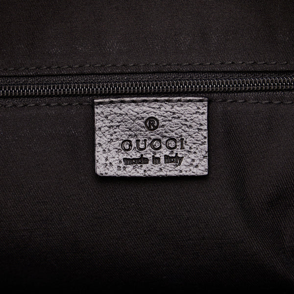 グッチ GGキャンバス プリンシー シェリーライン ハンドバック ショルダーバッグ 161720 ブラック キャンバス レザー レディース GUCCI 【中古】