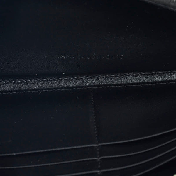 サンローラン スター ラウンドファスナー 長財布 414680 ブラック レザー レディース SAINT LAURENT 【中古】