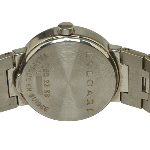 ブルガリ ブルガリブルガリ 腕時計 BB23SS クオーツ ブラック文字盤 ステンレススチール レディース BVLGARI 【中古】
