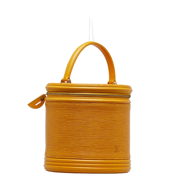 ルイ ヴィトン エピ カンヌ ハンドバッグ バニティバッグ M48039 タッシリイエロー レザー レディース LOUIS VUITTON 【中古】