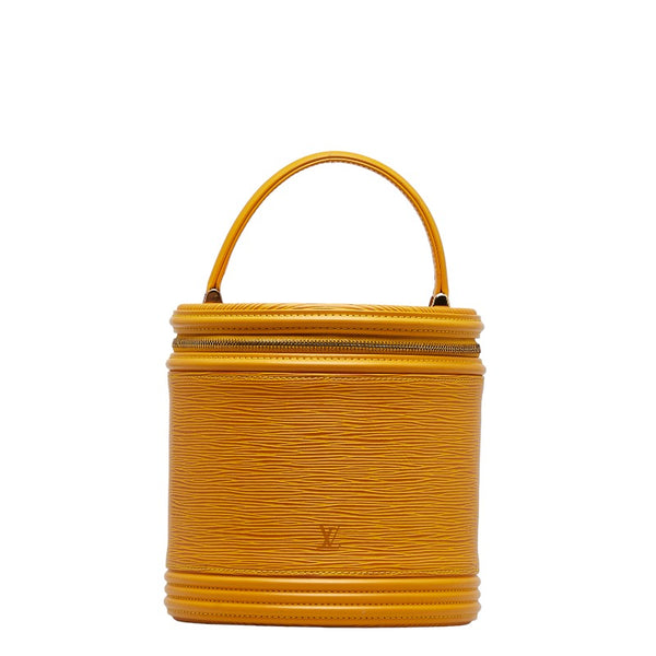 ルイ ヴィトン エピ カンヌ ハンドバッグ バニティバッグ M48039 タッシリイエロー レザー レディース LOUIS VUITTON 【中古】