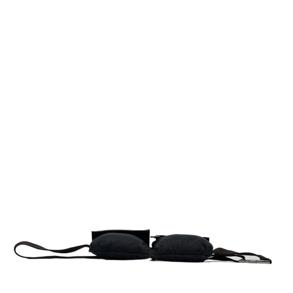 グッチ GGキャンバス ボディバッグ ウエストバッグ 162962 ブラック キャンバス レザー レディース GUCCI 【中古】