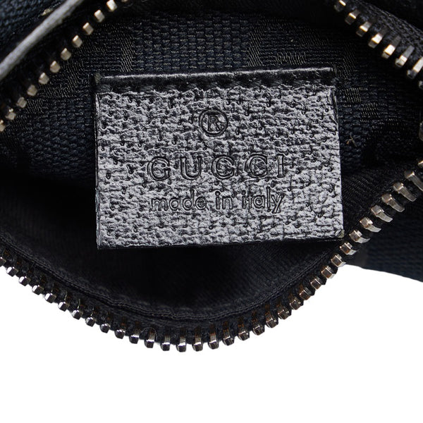 グッチ GGキャンバス ボディバッグ ウエストバッグ 162962 ブラック キャンバス レザー レディース GUCCI 【中古】