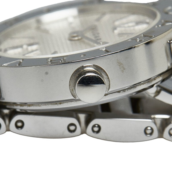 ブルガリ ブルガリブルガリ デイト 腕時計 BBL26S クオーツ ホワイト文字盤 ステンレススチール レディース BVLGARI 【中古】