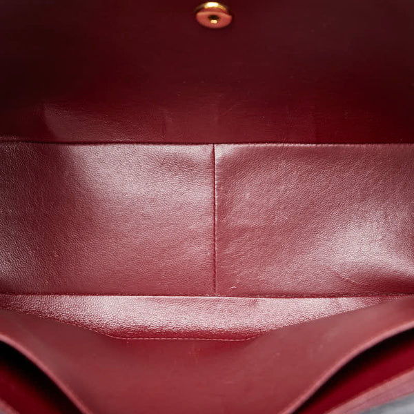 シャネル デカマトラッセ ココマーク チェーン ショルダーバッグ ブラック レザー レディース CHANEL 【中古】