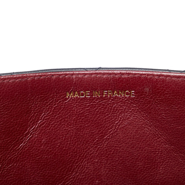 シャネル デカマトラッセ ココマーク チェーン ショルダーバッグ ブラック レザー レディース CHANEL 【中古】