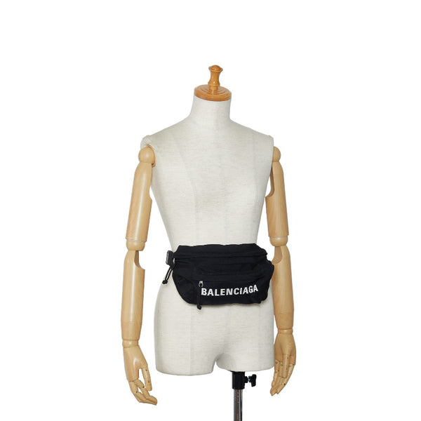 バレンシアガ ホイール ベルトパック ボディバッグ 533009 ブラック ナイロン メンズ BALENCIAGA 【中古】