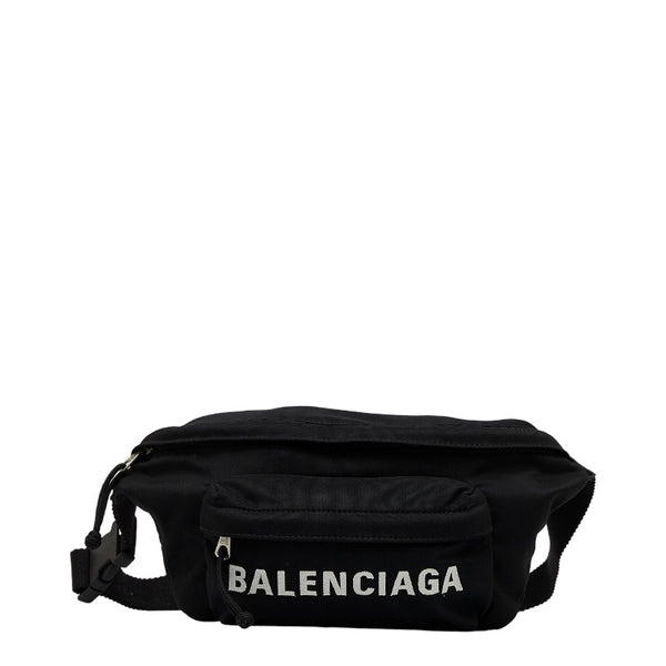 バレンシアガ ホイール ベルトパック ボディバッグ 533009 ブラック ナイロン メンズ BALENCIAGA 【中古】