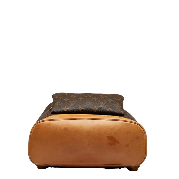 ルイ ヴィトン モノグラム モンスリGM リュック バックパック M51135 ブラウン PVC レザー レディース LOUIS VUITTON 【中古】