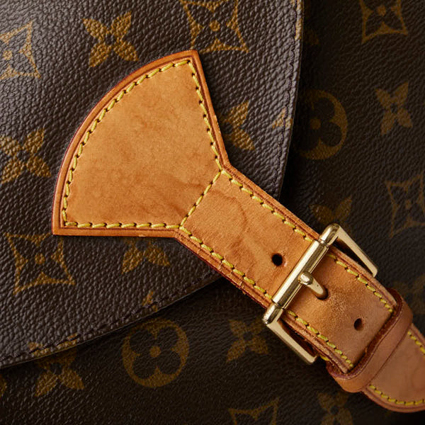 ルイ ヴィトン モノグラム モンスリGM リュック バックパック M51135 ブラウン PVC レザー レディース LOUIS VUITTON 【中古】