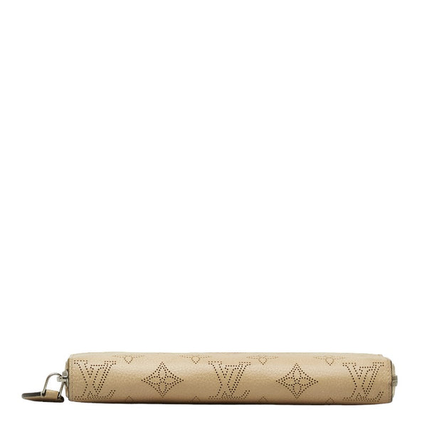 ルイ ヴィトン マヒナ ジッピーウォレット ラウンドファスナー 長財布 M58878 クレーム ベージュ レザー レディース LOUIS VUITTON 【中古】