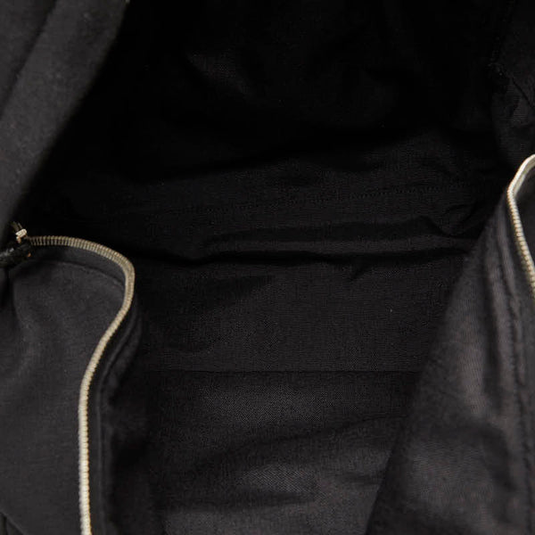 サンローラン CITY シティ スター リュック バックパック 360206 ブラック シルバー キャンバス レザー メンズ SAINT LAURENT 【中古】