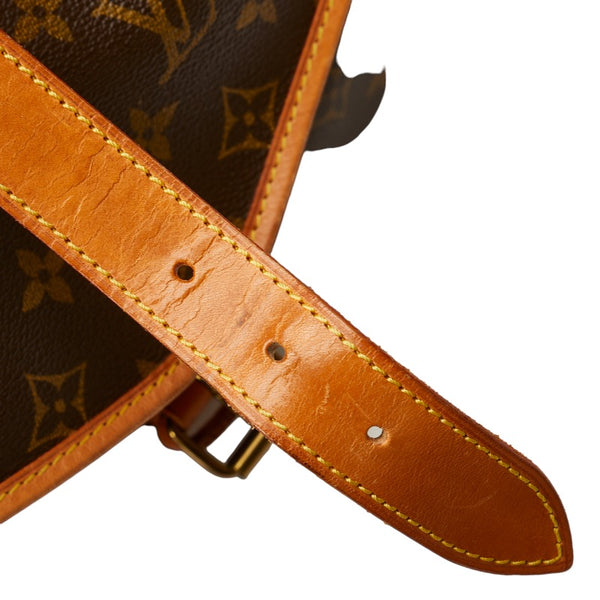 ルイ ヴィトン モノグラム ソミュール35 斜め掛け ショルダーバッグ M42254 ブラウン PVC レザー レディース LOUIS VUITTON 【中古】