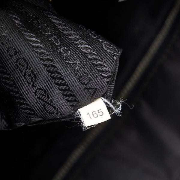 プラダ トートバッグ ハンドバッグ ブラック レザー ナイロン レディース PRADA 【中古】