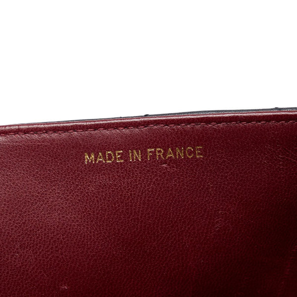 シャネル デカマトラッセ チェーン ショルダーバッグ ブラック ゴールド ラムスキン レディース CHANEL 【中古】