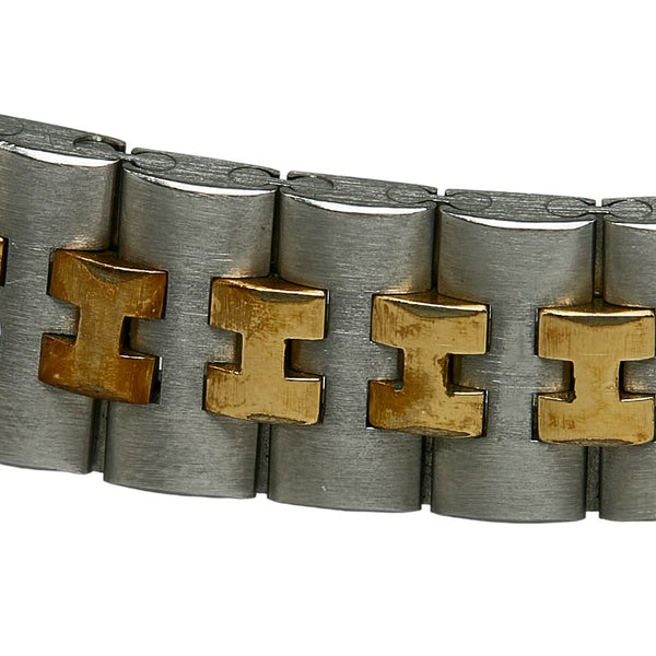 エルメス ボーイズ プロフィール 腕時計 クオーツ ホワイト文字盤 ステンレススチール レディース HERMES 【中古】