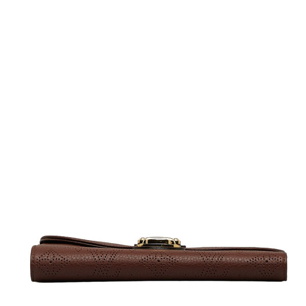 ルイ ヴィトン マヒナ ポルトフォイユ アメリア 長財布 ブラウン レザー レディース LOUIS VUITTON 【中古】