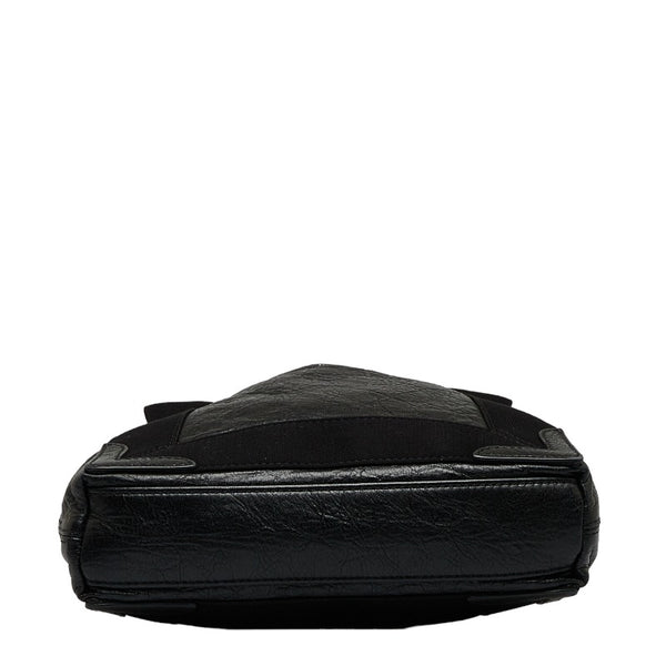 バレンシアガ ネイビーカバス XS ハンドバッグ ショルダーバッグ 2WAY 542018 ブラック レザー レディース BALENCIAGA 【中古】