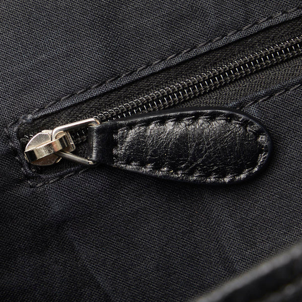 バレンシアガ ネイビーカバス XS ハンドバッグ ショルダーバッグ 2WAY 542018 ブラック レザー レディース BALENCIAGA 【中古】