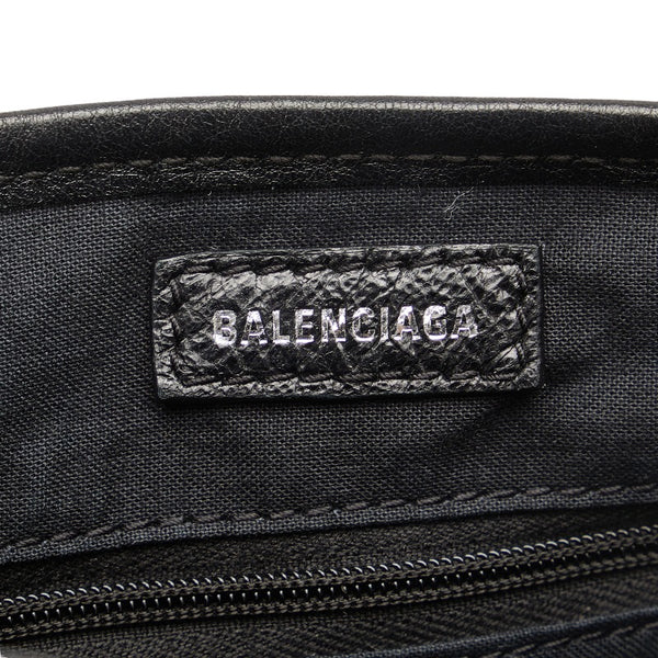 バレンシアガ ネイビーカバス XS ハンドバッグ ショルダーバッグ 2WAY 542018 ブラック レザー レディース BALENCIAGA 【中古】