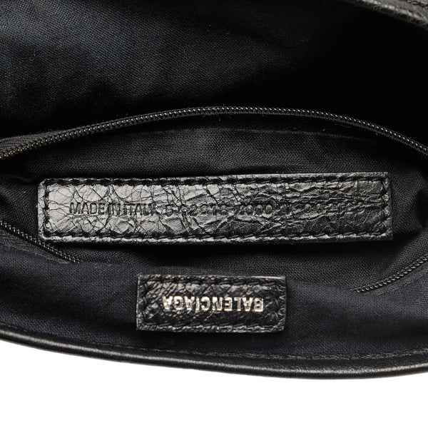 バレンシアガ ネイビーカバス XS ハンドバッグ ショルダーバッグ 2WAY 542018 ブラック レザー レディース BALENCIAGA 【中古】