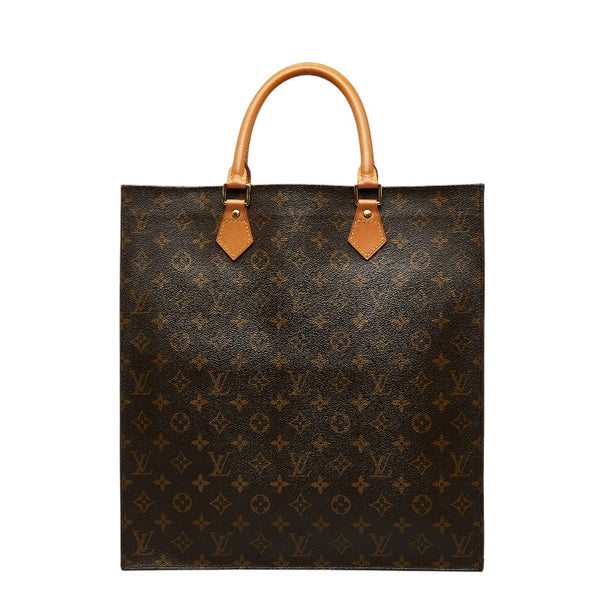 ルイ ヴィトン モノグラム サックプラ  ハンドバッグ トートバッグ M51140 ブラウン PVC レザー レディース LOUIS VUITTON 【中古】