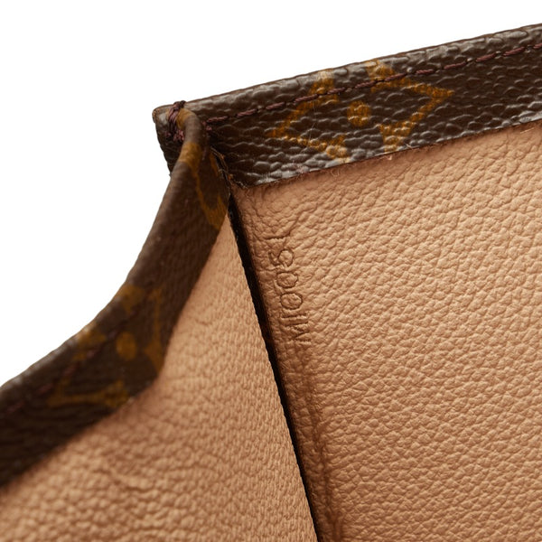 ルイ ヴィトン モノグラム サックプラ  ハンドバッグ トートバッグ M51140 ブラウン PVC レザー レディース LOUIS VUITTON 【中古】