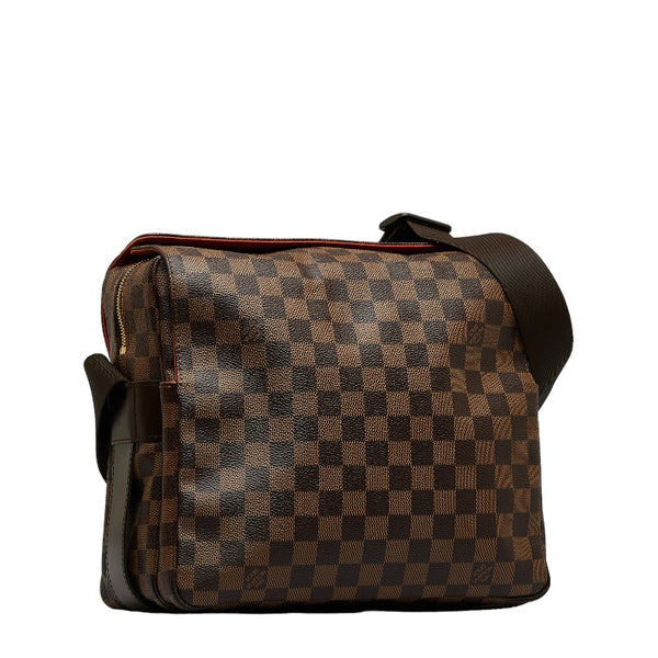 ルイ ヴィトン ダミエ ナヴィグリオ 斜め掛け ショルダーバッグ N45255 ブラウン PVC レザー レディース LOUIS VUITTON 【中古】