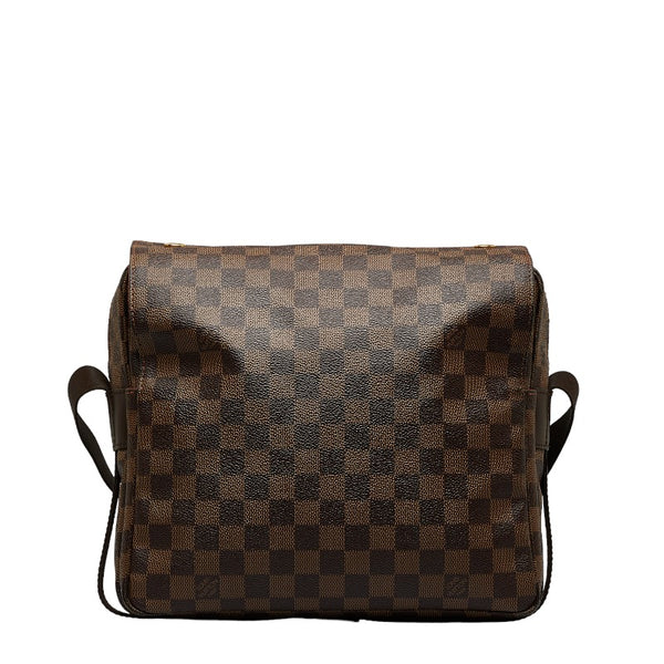 ルイ ヴィトン ダミエ ナヴィグリオ 斜め掛け ショルダーバッグ N45255 ブラウン PVC レザー レディース LOUIS VUITTON 【中古】