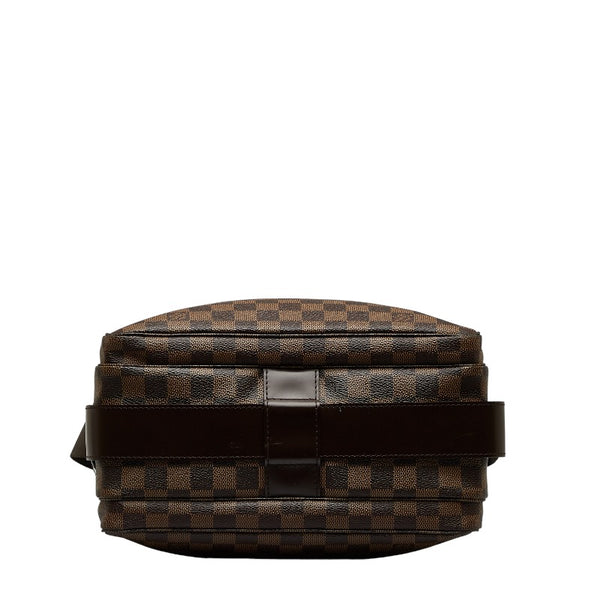 ルイ ヴィトン ダミエ ナヴィグリオ 斜め掛け ショルダーバッグ N45255 ブラウン PVC レザー レディース LOUIS VUITTON 【中古】