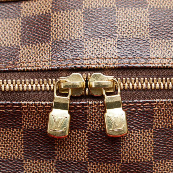 ルイ ヴィトン ダミエ ナヴィグリオ 斜め掛け ショルダーバッグ N45255 ブラウン PVC レザー レディース LOUIS VUITTON 【中古】