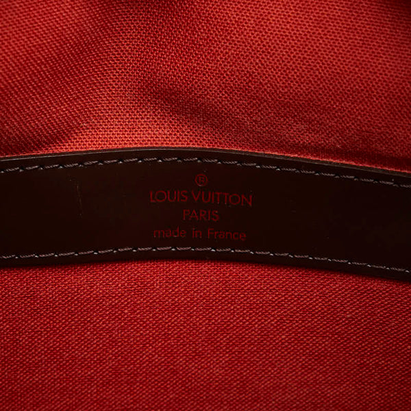 ルイ ヴィトン ダミエ ナヴィグリオ 斜め掛け ショルダーバッグ N45255 ブラウン PVC レザー レディース LOUIS VUITTON 【中古】