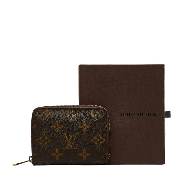 ルイ ヴィトン モノグラム ジッピー コインパース コインケース 小銭入れ M60067 ブラウン PVC レザー レディース LOUIS VUITTON 【中古】