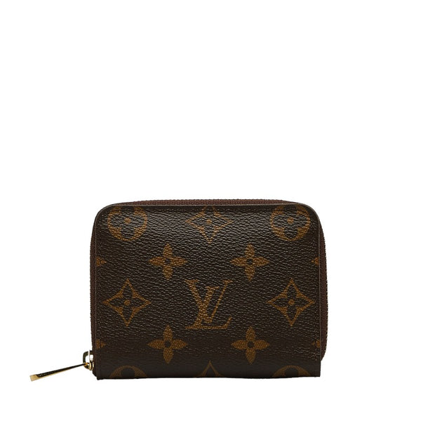 ルイ ヴィトン モノグラム ジッピー コインパース コインケース 小銭入れ M60067 ブラウン PVC レザー レディース LOUIS VUITTON 【中古】
